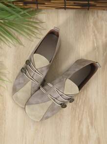 Women's Flat Comfortable Casual Slip-On Soft Bottom Oxford Shoes