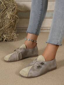 Women's Flat Comfortable Casual Slip-On Soft Bottom Oxford Shoes