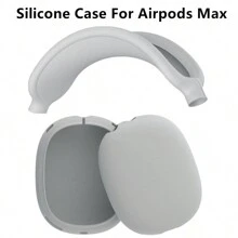 Apple Slime Silicone Protective Case Compatible With Airpods Max - Soft Silicone Cover, Waterproof, Dustproof, Fingerprint-Proof, Scratch-Resistant 360° Full Protection, Silicone Ear Cup Cover, Silicone Headband Cover, Silicone Headband Pad, Silicone Carrying Case, Flexible Silicone Material For Comfort, Durability And Easy Cleaning, Multiple Colors Available, Great Gift