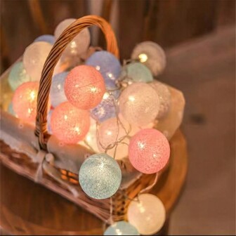 Thread Ball LED Fairy String Lights, Energy Efficient Decorative Fairy Lights, LED String Lights For Outdoor Indoor Bedroom Wedding Party Decorbaby Shower Family Decorations Gifts