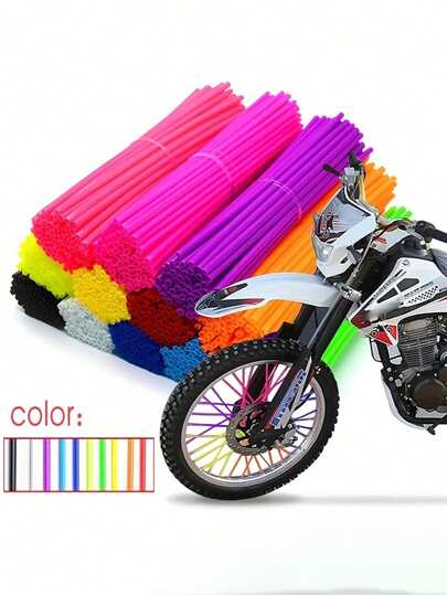 72pcs Motorcycle Wheel Spoke Protection: Keep Your Hubs Looking Good & Last Longer!