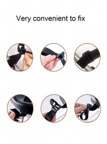 5-Point Baby Stroller Harness, Universal Strap For Baby Highchair And Infant Car Seat - Black - View 4