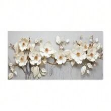 1pc Tóm tắt 3D Cây với Hoa Trắng Poster và Bản in Tranh Canvas Kích thước lớn Nghệ thuật treo tường Hình ảnh cho Phòng khách Trang trí nhà Không có Khung - Nhiều màu - Xem 17