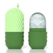 1pc Ice Face Roller, Ice Roller For Face & Eye Puffiness Relief, FacialMassager Contour And Enhance Skin Care & Glow, Ice Facial RollerMold Cube, Reusable & Leakproof,Beauty,Skin Care Products,Spa,Self Care,Skin Care Tools,Face Care,Esthetician Supplies,Massage,Face Massage Tool,Face Roller