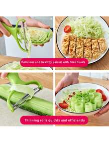 14/16 Pieces/Set, Vegetable Chopper, Multifunctional Fruit Slicer, Easy To Use, Replaceable Various Blades Manual Food Grater, Vegetable/Slicer, Cutter With Container, Onion Chopper, Home Potato Chopper, Kitchen Supplies, Kitchen Gadgets, Dormitory Necessities, Kitchen Food Chopper Salad