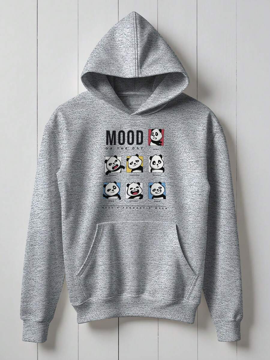 Cute Panda Bear Sweatshirt What's Your Mode Meme 2004 Flow Fx - Xám - Xem 1