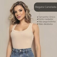 Women's Ribbed Tank Top, Basic Racerback Style Top - trắng - Xem 2