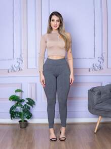 LLEVO Women Leggings - Grey - View 5