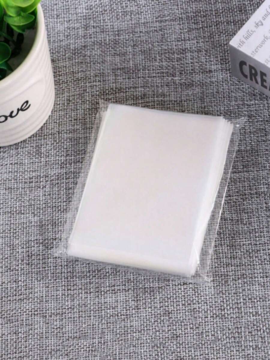 100pcs/Pack Transparent Card Sleeves For Game Cards, Sports Cards, Soft Membrane Cards, Trading Cards,Card Sleeves,Trading Cards,Card Games