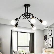 1 件 E27（不带灯泡）几何吊灯，吊灯天花板灯，房间灯具走廊门廊天花板吊灯室内照明适用于卧室、客厅、书房 - E27(不含燈泡)-吊燈 - 查看 17