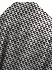 Women Casual Elegant Houndstooth Print Blazer