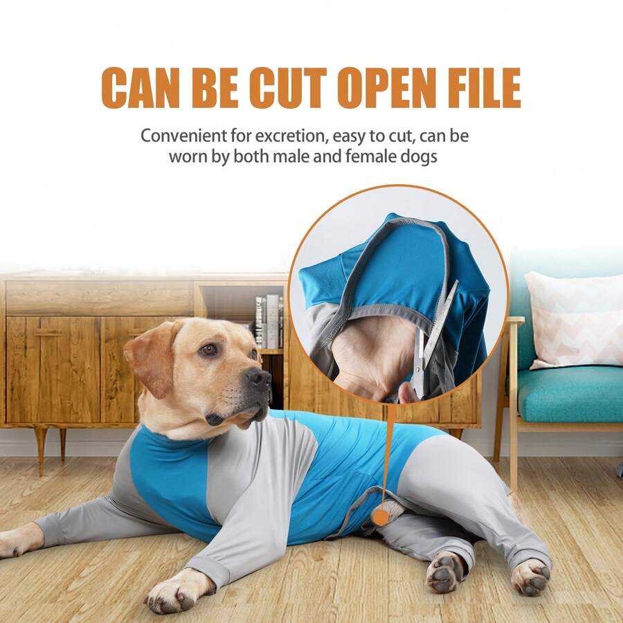 Dog Recovery Suit After Surgery Soft Long Dog Neuter Shirt Jumpsuit