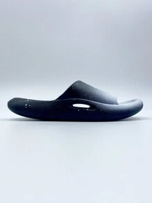 1 par de sandalias planas de PVC con degradado de color, antideslizantes y resistentes al desgaste, adecuadas para interior/exterior, hogar, baño, verano para niños