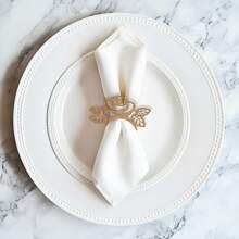 Deliquadros Set Of 15 Decorative Ring Napkin Holders - Various Models - 玫瑰 - 查看 2