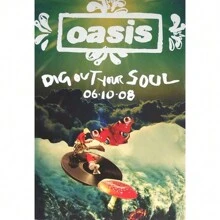 1 件绿洲乐队海报热门音乐海报专辑帆布印刷海报墙壁艺术装饰黑白适用于家庭客厅装饰无框 - 彩色 - 查看 14