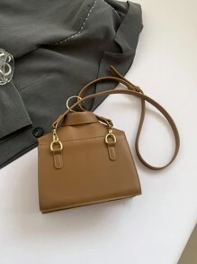 有趣的领子形状女士手提包，时尚黑色翻盖斜挎包，独特的礼物