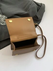 有趣的领子形状女士手提包，时尚黑色翻盖斜挎包，独特的礼物