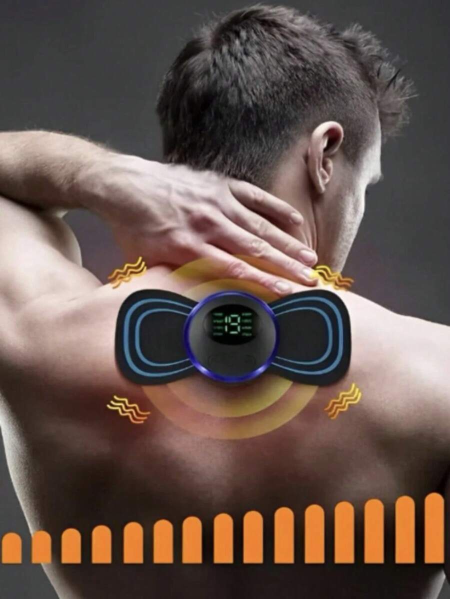 Mini Portable Electric Massager Kit Sticker Plus Massage Body Shoulder