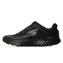 Skechers Men's Breathable Mesh Casual Sneakers, Shock-Absorbing Lightweight Running Shoes. [This Shoe Style Runs Narrow, Those With High Insteps Or Wide Feet Are Advised To Order A Half Size Up] - All Black - View 1