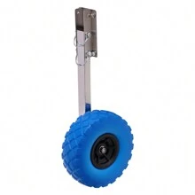 Futchoy Slipwheels Ruedas de cola Ruedas de transporte para embarcación neumática Acero inoxidable Aluminio Azul