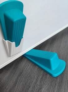 1PC Rubber Wedge Door Stoppers For Floor, Door Gaps And Prevent The Lock-Outs, Floor Sturdy Stackable Door Stop For Carpet Heavy Duty Door - Multicolor - View 8