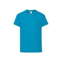 Fruit of the Loom Childrens/Kids Original T-Shirt (Azure Blue) - Blue - View 1