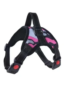 Dog Harness For Small, Medium, Large Dogs,Reflective No-Pull Dog Harness With Breathable Design And Handle - Coral Pink - View 20