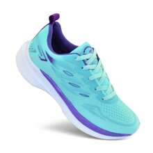 Kit 3 Pairs Of Women's Sports Tennis Shoes For Gym Running-Training Work Light Comfortable - PTO-粉紅/玫瑰粉紅/綠色 - 查看 4