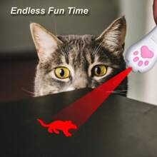 1 Pet Led Pattern Interactive Cat Toy, Projection Light Five Patterns, Rechargeable And Battery Models, Suitable For Cats, The Perfect Pet Entertainment - Multicolor - View 1