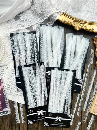 30入組蕾絲圖案貼紙