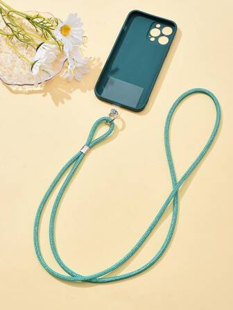 1pc Multi-Color Rhinestone Encrusted Diagonal Crossbody Phone Chain Lanyard, Stylish Detachable Anti-Lost Anti-Drop Phone Strap