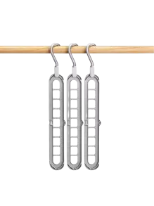 5pcs Multi-Functional 9-Hole Rotating Clothes Hanger, Suitable For Home Wardrobe, Storage Rack, Magical Hanger Decor, Suitable For Autumn, Holiday, Room, Home Decor, Bedroom Decor - Multicolor - View 10