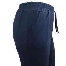 Women's Pants With Side Pocket Plain Lycra Mesh Ladies Loose Comfortable. - 黑色 - 查看 3