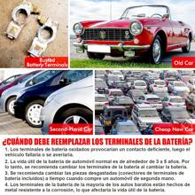 Universal Copper Battery Terminal Positive And Negative Set; Car Battery Terminal Connector Assortment Kit, Pure Copper Negative And Positive Battery Cable Ends With Plastic Cover, Applicable To Car, Truck And RV Accessories; Universal Car Negative And Positive Battery Connector Assortment Kit, Pure Copper Battery Terminal With Plastic Cover, Quick Release Terminals Assortment Kit; Battery Terminals Connectors,Pure Copper Battery Terminal Clamp,Quick Disconnect SAE/JIS A Battery Terminal Connectors For Automotive, 2 Positive Negative Terminals - 彩色 - 查看 5