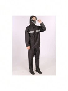 IMPERMEABLE PARA CICLISMO Y MOTOCICLISTA[h885y887] - Negro - Ver 11