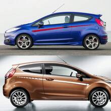 Side Stripe Stickers For The MK7 Three-Door Version 2008-2017 ST200, Racing Stripe Vinyl Stickers, Accessories. - 230x5.5cm/90.55x2.17inch - View 3