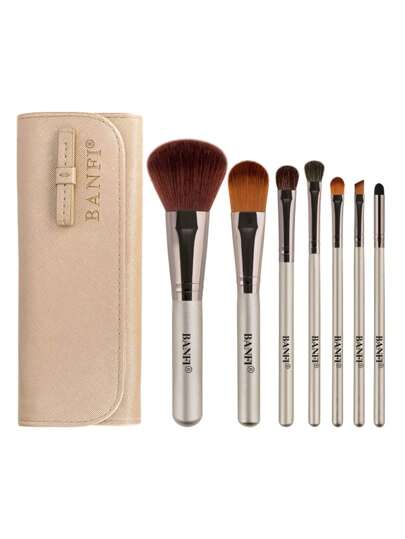 BANFI 7pcs Makeup Brush Sets + Storage Bag,Premium Synthetic Hair  Eyeshadow Blending Brush Sets Cosmetics Tools For Face And Eyes,Brush Set,Makeup Brush Kit,Make Up Brush Set,Make Up Set Complete,Makeup Brush Set,Complete Makeup Kit,Brush Kit,Brushes Makeup Set,Makeup Gift Set