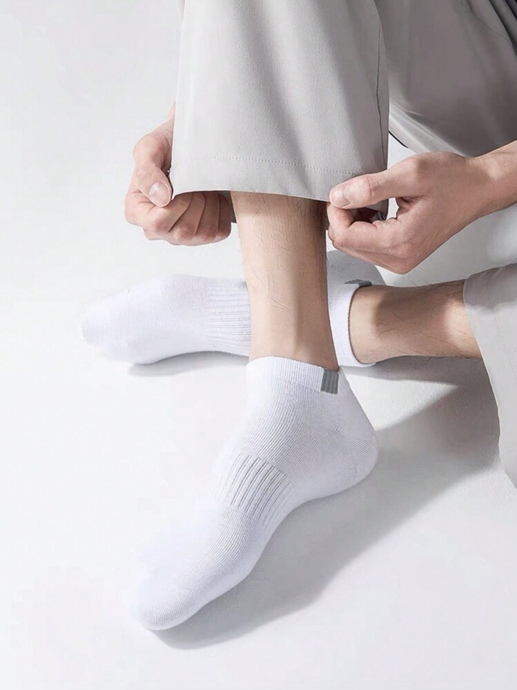 5 أزواج جوارب رياضية كاجوال للرجال، خصر مطاطي مرن...