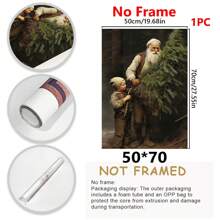 1pc. Płótno Ścienne Sztuka Łatwa Do Powieszenia Uroczy Zimowy Bałwan Sztuka Wydruk, Vintage Bałwan Wydruk, Vintage Zimowy Wydruk, Rustykalna Sztuka Ścienna Bożonarodzeniowa, Sezonowa Dekoracja Ścienna, Dekoracja Bożonarodzeniowa Sztuka Ścienna, Plakaty Dekoracji Bożonarodzeniowej Do Dekoracji Pokoju, Najlepsze Prezenty Bożonarodzeniowe - Wielokolorowe - Zobacz 37