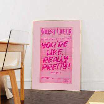 1 pieza/Set Póster y estampados de arte con tema de amor en tonos pastel, arte de pared de lienzo estético inspirador de coqueta, adecuado para decoración de sala de estar, dormitorio, decoración de pared de lienzo lindo, sin marco