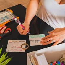 30pcs Exquisite Personalized Beaded Pens Random Color Suitable For DIY Handmade Home Office Back-To-School Season Supplies Christmas Halloween Party Supplies Birthday Gifts For Friends (Black Ink)