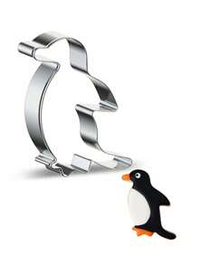 1 pièce Emporte-pièce en acier inoxydable en forme de tête de renard, trèfle, canard, pingouin pour la cuisson