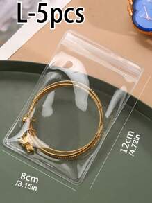 100 个 PVC 透明可重复密封珠宝袋，带拉链，防氧化，防止失去光泽，用于存放耳环、项链、珠宝、小礼物、配饰派对礼品袋，适合返校 - 彩色 - 查看 15