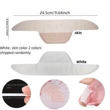 10/30pcs Random Color Summer Invisible Ultra-Thin Breathable Coat Collar Sticker, Shirt Cuff Anti-Stain Sticker,Shirt Collar Anti-Dirty Sticker, Disposable Collar Protector, Sweat Sticker - White - View 7