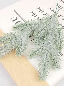 1/5/10 pezzi Decorazione natalizia per la casa Rami di pino artificiali Ghirlanda natalizia con decorazione innevata Pianta simulata Aghi di pino a cinque punte Accessori per albero di Natale Aghi di pino tridimensionali simulati - Multicolore - Visualizzare 8