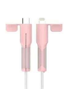 1pc Compatible With Apple 18W/20W Charger Shell, Data Cable Protector Case, Silicone Anti-Bending Original Charging Cover For Android And Apple Charger Protector - Multicolor - View 16