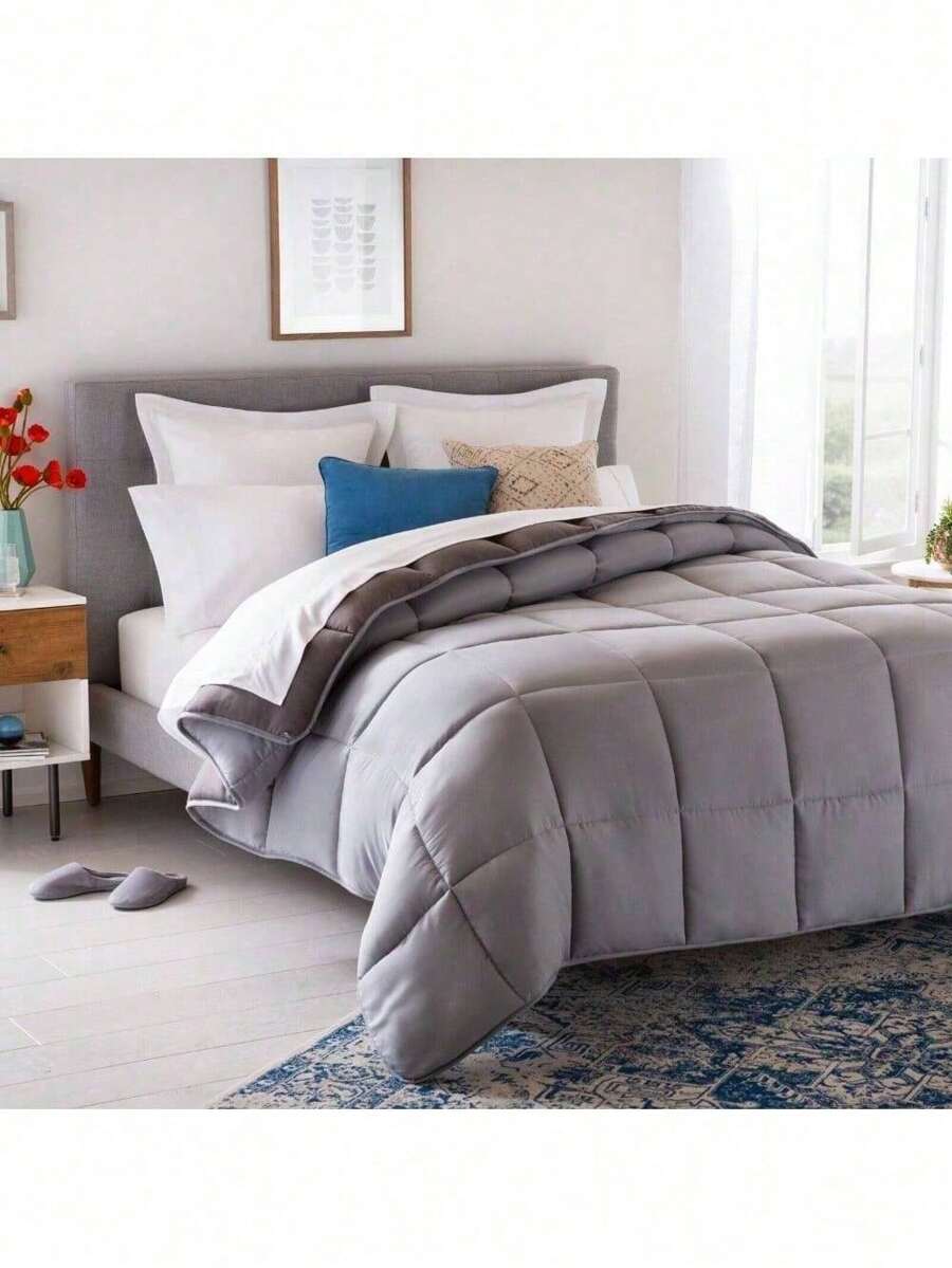 Linenspa Comforter Duvet Insert, Down Alternative, Box Stitched