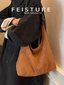 1 pieza Bolso grande para mujer para debajo del brazo, bolsa cruzada (con bolsa pequeña), adecuado para chicas, damas, estudiantes universitarias, jóvenes profesionales y trabajadores de oficina, excelente para el trabajo, los negocios, el transporte y la escuela, bolso de moda, bolso de mujer popular en otoño e invierno, nueva llegada de bolso tipo hobo