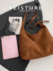 1 pieza Bolso grande para mujer para debajo del brazo, bolsa cruzada (con bolsa pequeña), adecuado para chicas, damas, estudiantes universitarias, jóvenes profesionales y trabajadores de oficina, excelente para el trabajo, los negocios, el transporte y la escuela, bolso de moda, bolso de mujer popular en otoño e invierno, nueva llegada de bolso tipo hobo