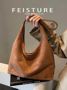 1 pieza Bolso grande para mujer para debajo del brazo, bolsa cruzada (con bolsa pequeña), adecuado para chicas, damas, estudiantes universitarias, jóvenes profesionales y trabajadores de oficina, excelente para el trabajo, los negocios, el transporte y la escuela, bolso de moda, bolso de mujer popular en otoño e invierno, nueva llegada de bolso tipo hobo